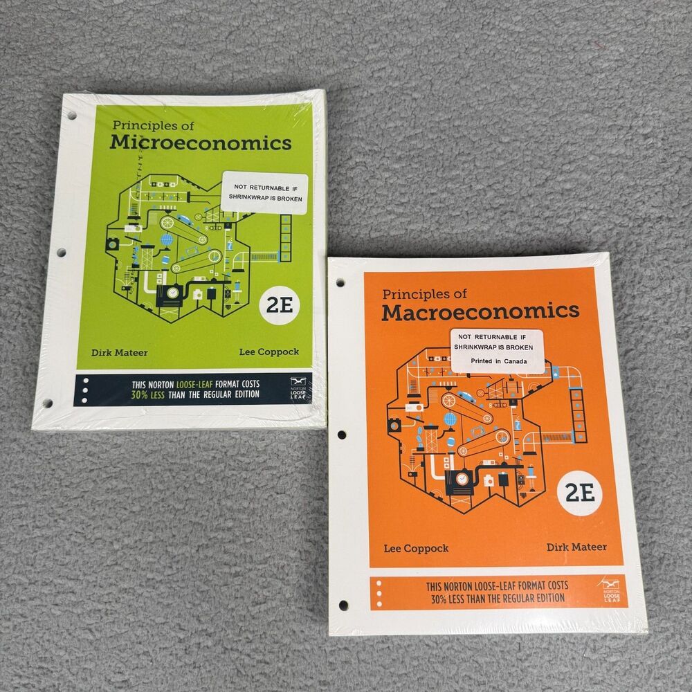 Principles of Microeconomics / Macroeconomics 2E Coppock Mateer‎ Loose Leaf New
